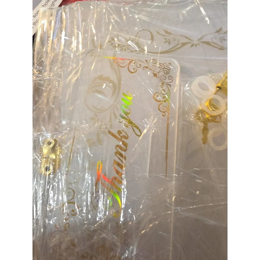 Durable Frosted Acrylic Card Box - LED Lights Ideal for Bridal Showers/ Weddings